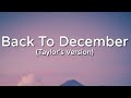 Taylor Swift Back To December Taylor S Version Lyric Video mp3