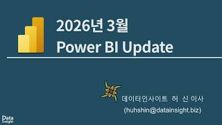 UPD#2603 2026년 3월 Power BI Update