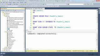 SQL Server Tutorial - Creating user-defined server roles