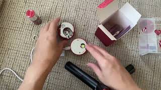Unboxing Le Mini Macaron Gel Manicure Set 1-Step Gel Polish Ruby Red Including Mini Uv-Lamp