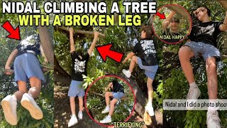 Nidal Wonder IS NOW CLIMBING A TREE With A BROKEN LEG After MEETING Salish Matter?! 😱😳**With Proof**