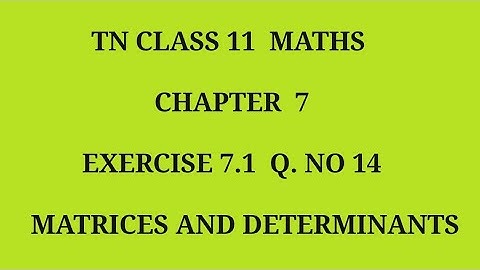 TN 11 maths chapter 7 exercise 7.1 question number 14
