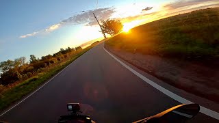 ASMR BMW G310R evening ride. 5.1 sound. No music. ЗЛО на прогулке.