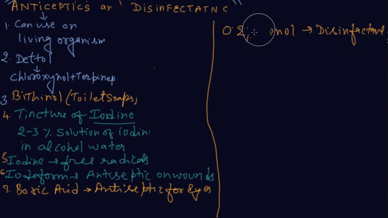 Antiseptic and Disinfectant Class 12 Chemistry Chemistry in Everyday