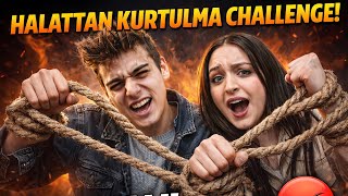 İPTEN KURTULMA CHALLANGE - HALATTAN KURTULAMAZSAN CEZA 