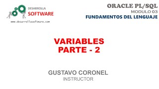 #UDEMY - #ORACLE #PLSQL - MODULO 03: VARIABLES - PARTE 2