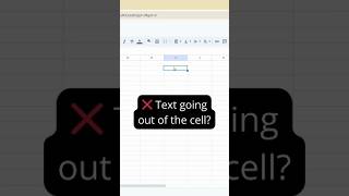 Text Going Outside Cell? 😤 FIX THIS!#GoogleSheets#WrapText#Spreadsheet#ExcelAlternative#BeginnerTips
