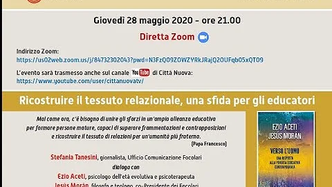 Ripensare l'educazione con Jesus Moran (filosofo, ...