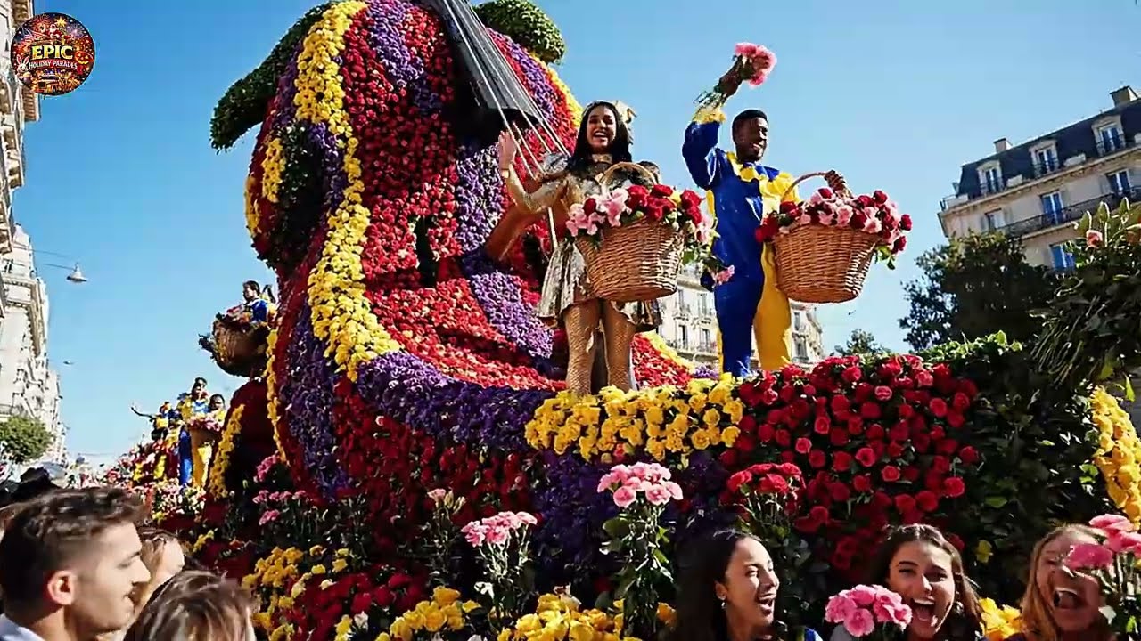 France’s Most Beautiful Flower Parade 🌸 2026 Floats Are Unreal