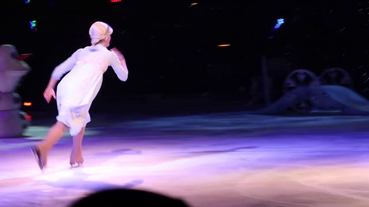 Disney on ice. Frozen. Elsa falls. YouTube