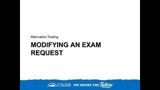 Alternative Testing Tutorial