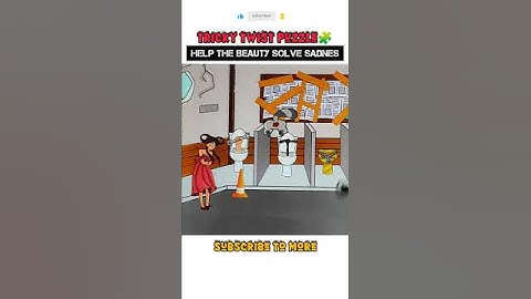 Help the Beauty Solve Sadness 😲 | Tricky Twist puzzle🧩 #shorts