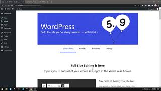 WordPress 5.9 New Features & The 2022 Theme With Site Edit - Block Theme