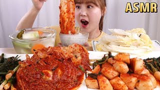 ASMR Mukbang｜6가지 종류의 김치와 밥먹기!! 김치 모음 먹방!
