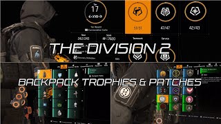 Tom Clancy's The Division 2: All Backpack Trophies & Arm Patches. (as of 5/Dec/2024)