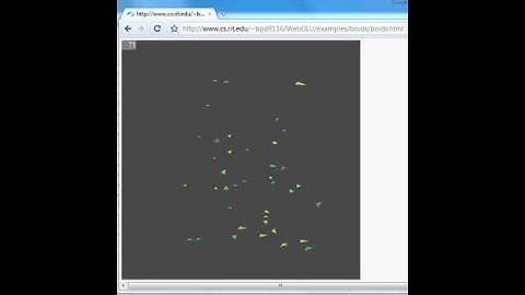 WebGL demo: CrazyGLU is for the Boids