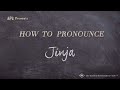 How to pronounce jinja real life examples