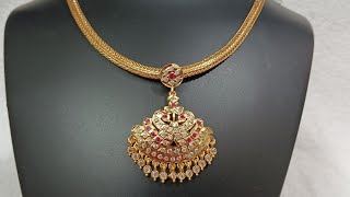 imitation jewellery #impon necklace #golden stone necklace #collection whats app number 9710693345