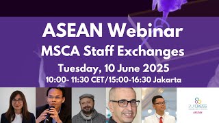 EURAXESS ASEAN Webinar on MSCA Staff Exchanges