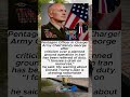 🇺🇸 Pentagon Tensions Rise As Army Chief Speaks Out 😳 #shorts