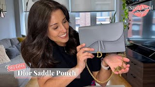 Review Dior Saddle Pouch I How It Looks What Fits Inside Ysl Woc Comparison Try On