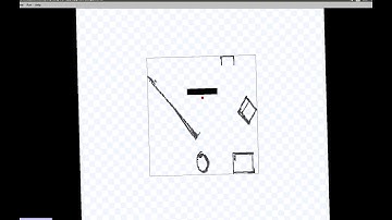 ROS Simulator - Bug2 Obstacle avoidance algorithm ( Sped up 3x )