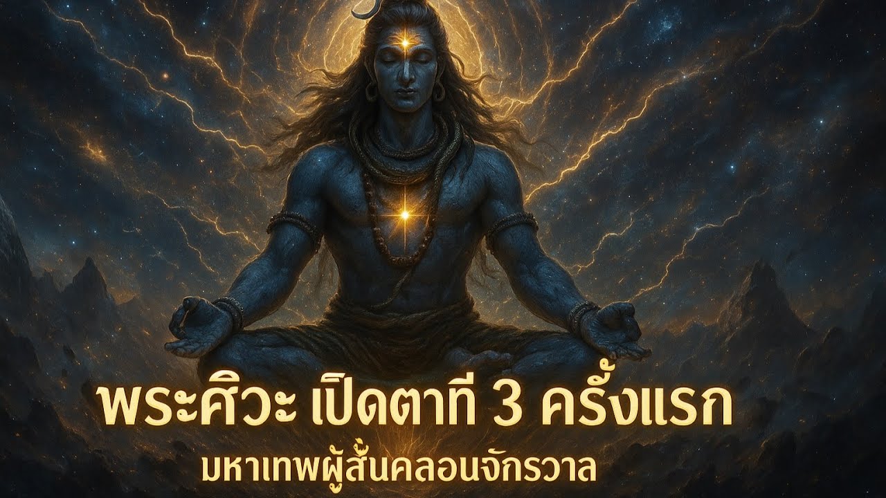 พระศิวะ เปิดตา ที่ 3 ครั้งแรก มหาเทพผู้สั่นคลอนจักรวาล ตำนานรัก โกรธ และการเริ่มต้นใหม่