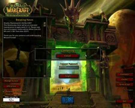 Problems with logging to WoW