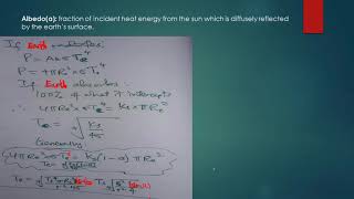 5 11 Solar constant and albedo