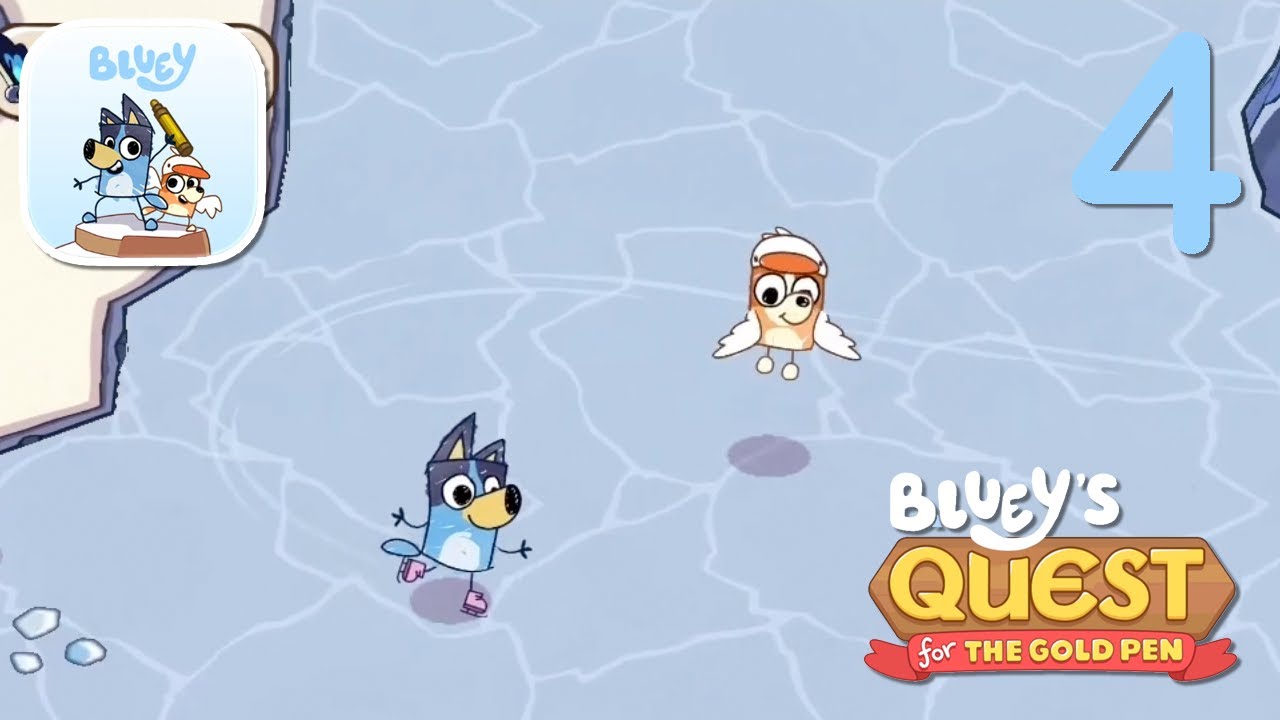 Bluey's Quest for The Gold Pen - SNOWLANDS - iOS / Android Walkthrough Gameplay Part 4