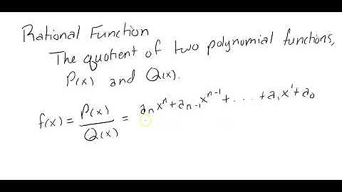 Definition Of Rational Functions