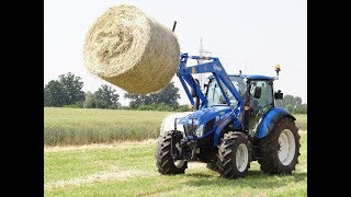 Caricatore Frontale Hybrid al lavoro su New Holland  F.lli Dalmasso