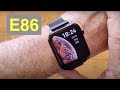 Bakeey E86 (FP8) Apple Watch Shaped Temperature IP68 ECG SpO2 Health Smartwatch: Unboxing & 1st Look