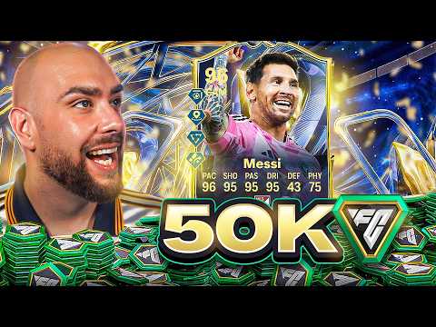 50k Fc Points Decides My Team W/ 96 Team Of The Season Messi!