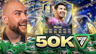 50K FC Points Decides My Team w/ 96 TEAM OF THE SEASON MESSI!