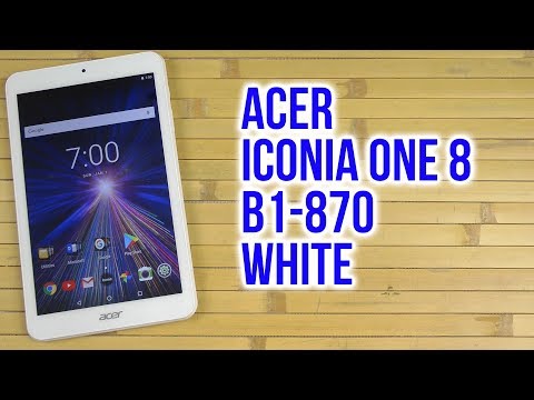 Распаковка Acer Iconia One 8" B1-870 NT.LEREE.004 White