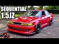 It sounds crazy first street drive of my 15jz sequential toyota jzx