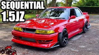 IT SOUNDS CRAZY! FIRST STREET DRIVE OF MY 1.5JZ SEQUENTIAL TOYOTA JZX