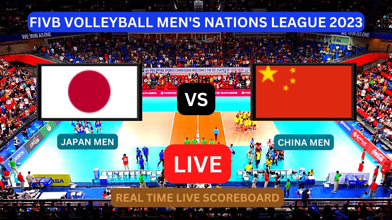 Japan Vs China LIVE Score UPDATE Today VNL 2023 FIVB Volleyball Mens Nations League Jul 04 2023