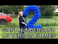 Giant Balloon Numbers and Letters