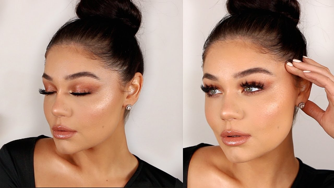 BRONZED & GLOWY SPRING MAKEUP 2019 | Blissfulbrii