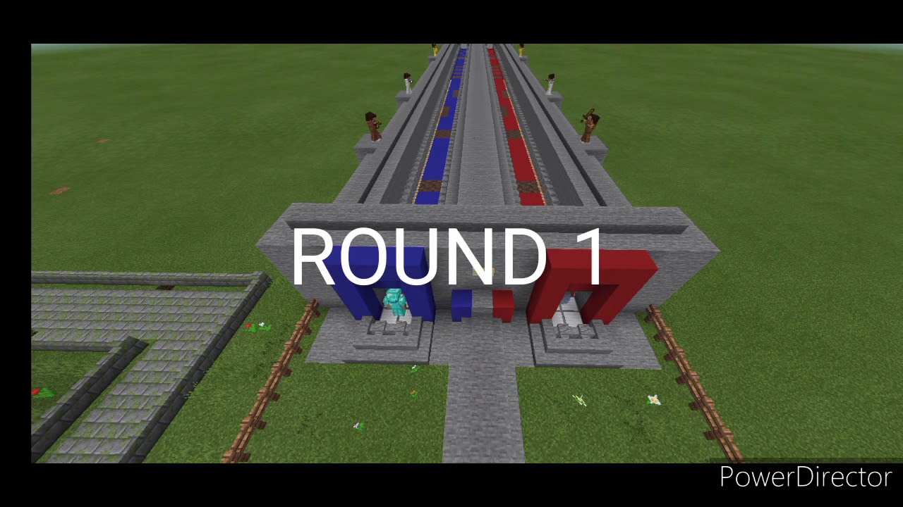 100 blocks race track minecraft - YouTube