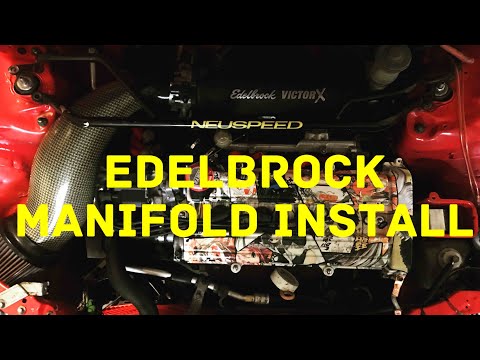 How to Install Edelbrock Victor X Manifold in B18B1 EF Honda Hatch