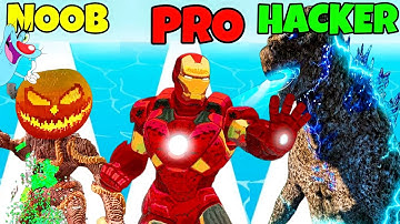 Noob vs Pro vs Hacker vs God In Monster Demolition | Oggy and Jack #monsterdemolition