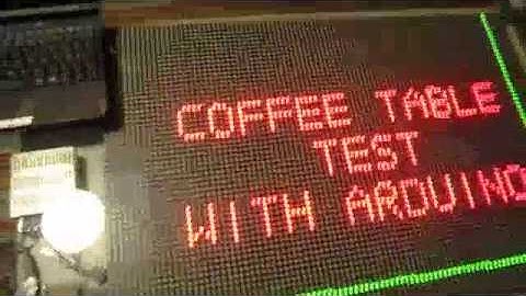 Arduino IKEA Lack coffee table hack