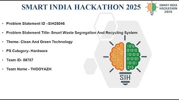 ♻️ Thooyazh | SIH Presentation – Smart Waste Segregation & Recycling System 🌱