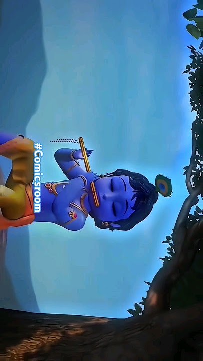 Krishna flute 🦚💭🧿 #cartoon #animation #good #god #janmashtami