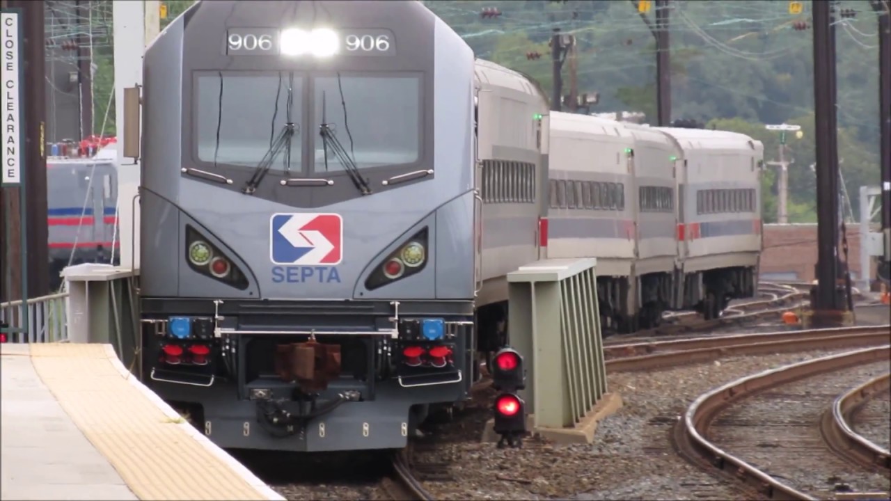 HD! SEPTA ACS-64 Push-Pull Sets through Wayne JCT 09/11/18!