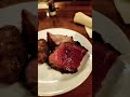 enjoying some great food #primerib #rawseafood #foodie #subscribe