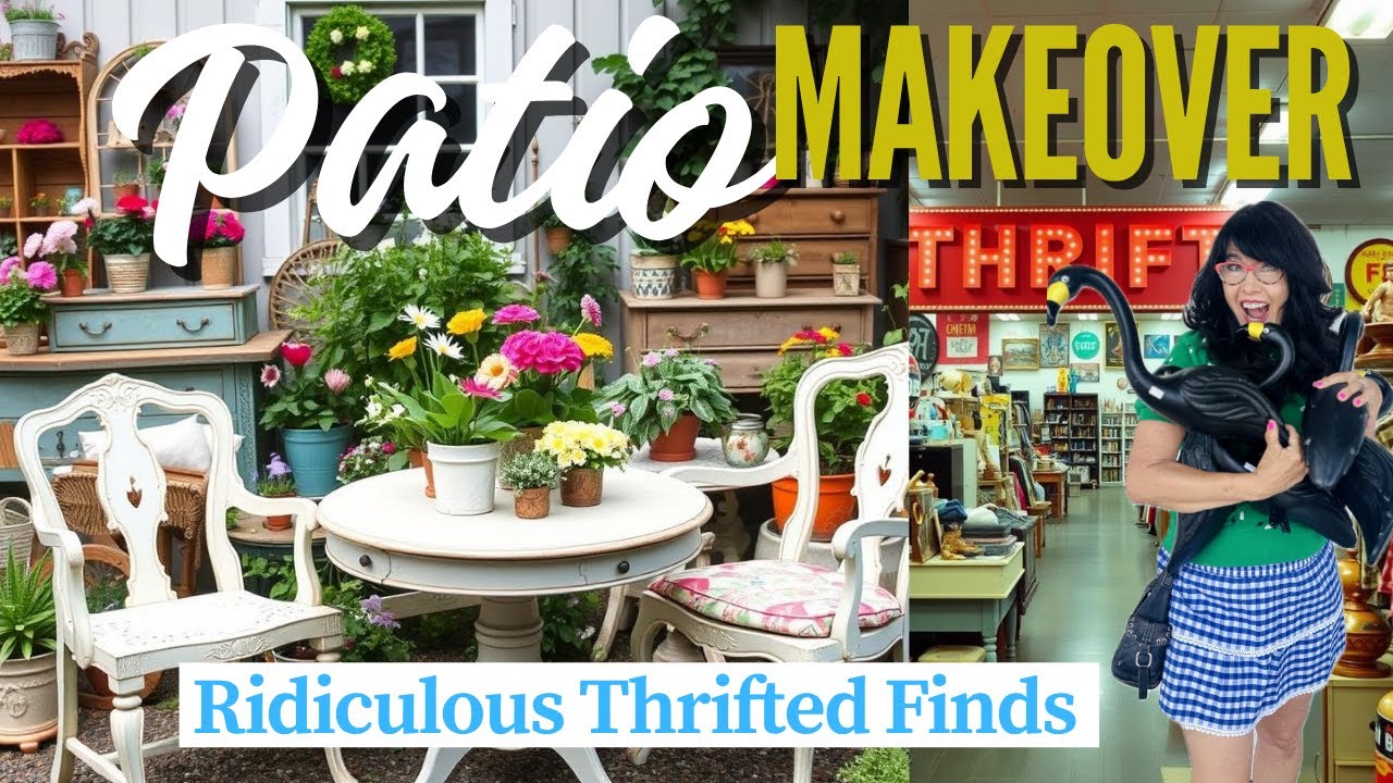 Outdoor Makeover with Ridiculous Thrift Store bargains